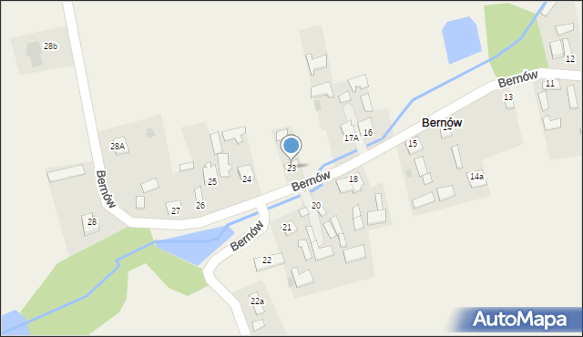 Bernów, Bernów, 23, mapa Bernów