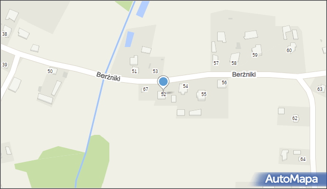 Berżniki, Berżniki, 52, mapa Berżniki