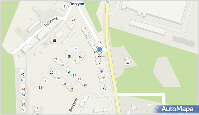 Berzyna, Berzyna, 5D, mapa Berzyna