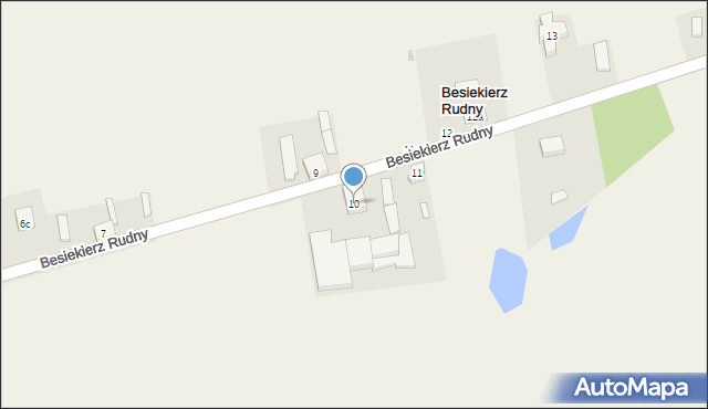 Besiekierz Rudny, Besiekierz Rudny, 10, mapa Besiekierz Rudny