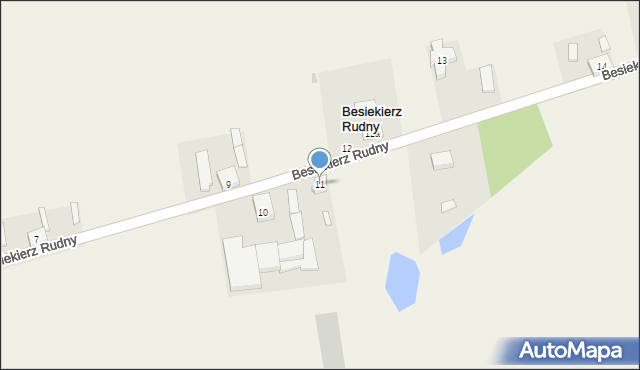 Besiekierz Rudny, Besiekierz Rudny, 11, mapa Besiekierz Rudny