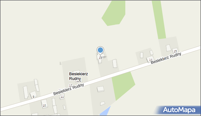 Besiekierz Rudny, Besiekierz Rudny, 13, mapa Besiekierz Rudny