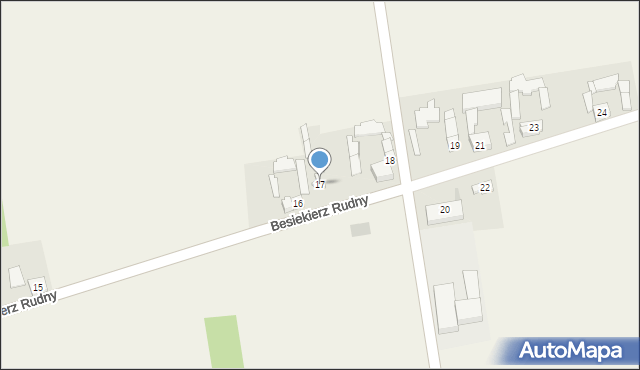 Besiekierz Rudny, Besiekierz Rudny, 17, mapa Besiekierz Rudny
