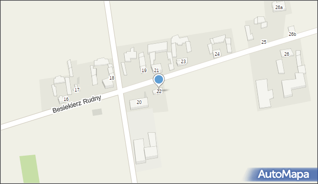 Besiekierz Rudny, Besiekierz Rudny, 22, mapa Besiekierz Rudny
