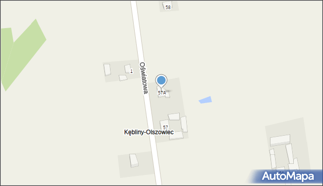 Besiekierz Rudny, Besiekierz Rudny, 57A, mapa Besiekierz Rudny