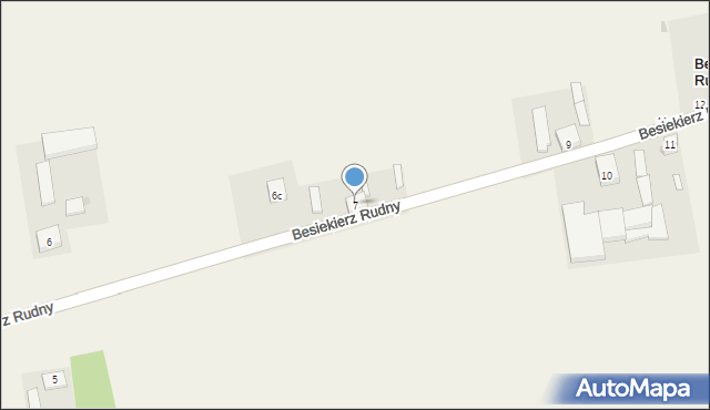 Besiekierz Rudny, Besiekierz Rudny, 7, mapa Besiekierz Rudny