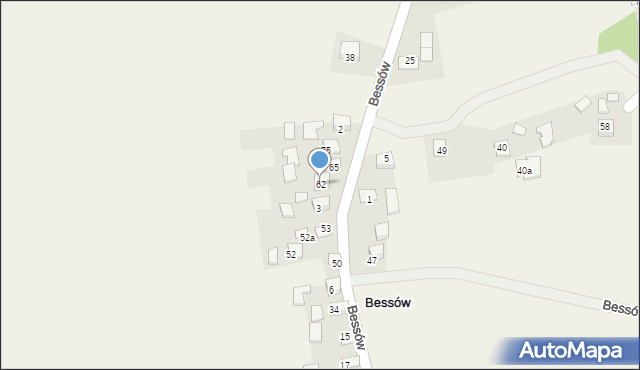 Bessów, Bessów, 62, mapa Bessów