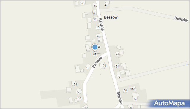 Bessów, Bessów, 68, mapa Bessów