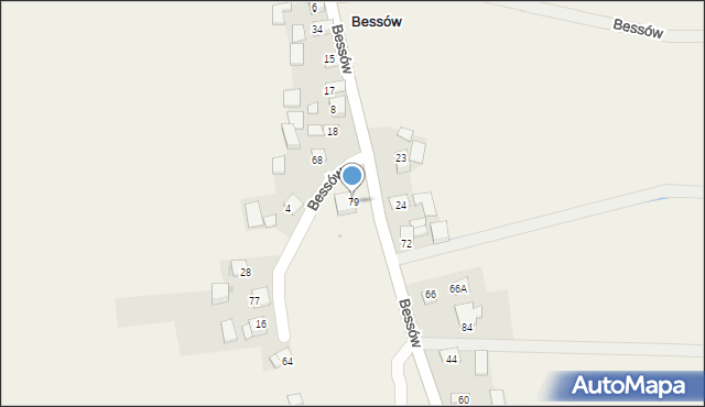 Bessów, Bessów, 79, mapa Bessów