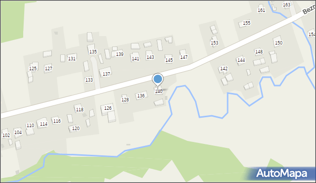 Bezmiechowa Dolna, Bezmiechowa Dolna, 140, mapa Bezmiechowa Dolna