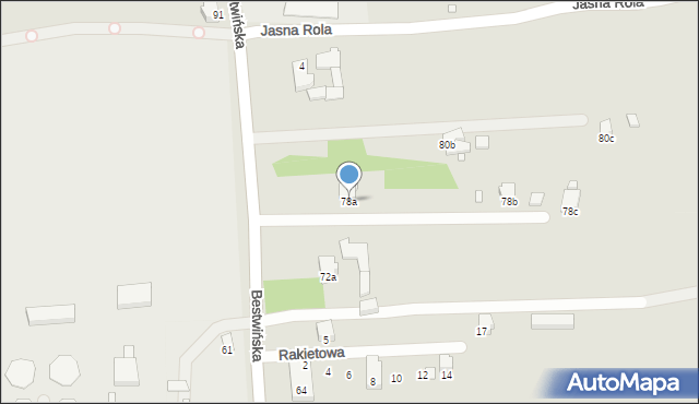 Bielsko-Biała, Bestwińska, 78a, mapa Bielsko-Białej