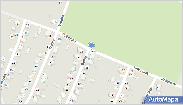 Bierutów, Bema Józefa, gen., 40, mapa Bierutów