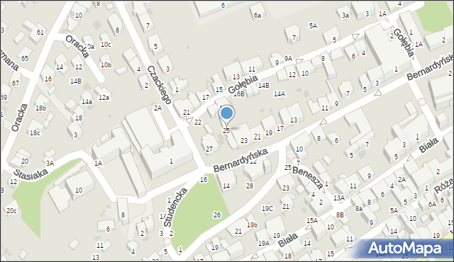 Bochnia, Bernardyńska, 25, mapa Bochni