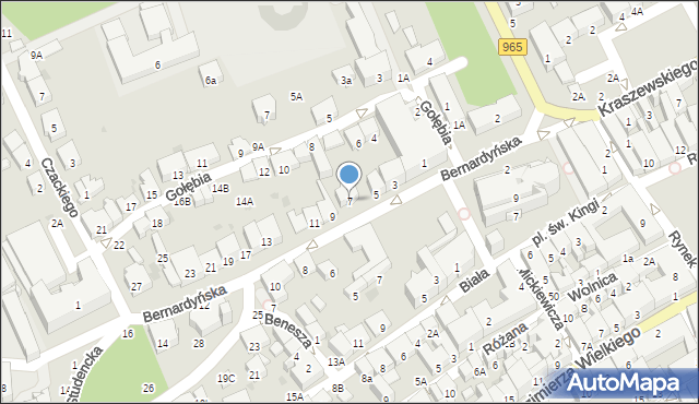 Bochnia, Bernardyńska, 7, mapa Bochni