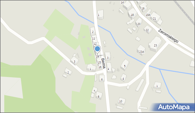 Boguszów-Gorce, Bema Józefa, gen., 14, mapa Boguszów-Gorce