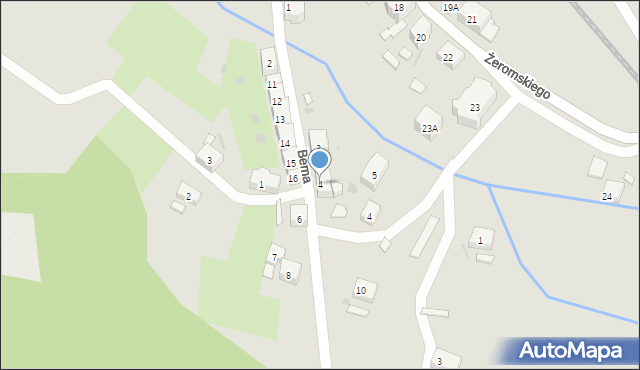 Boguszów-Gorce, Bema Józefa, gen., 4, mapa Boguszów-Gorce