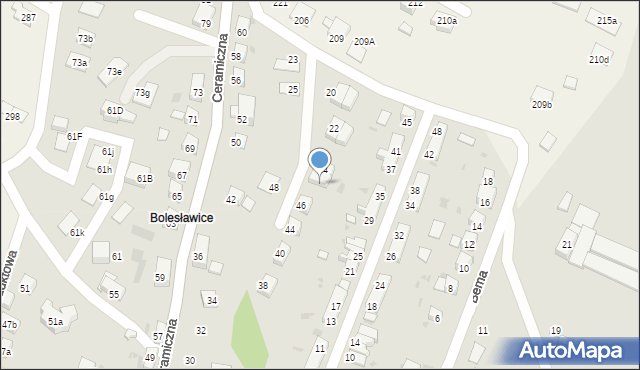 Bolesławiec, Bema Józefa, gen., 24A, mapa Bolesławca