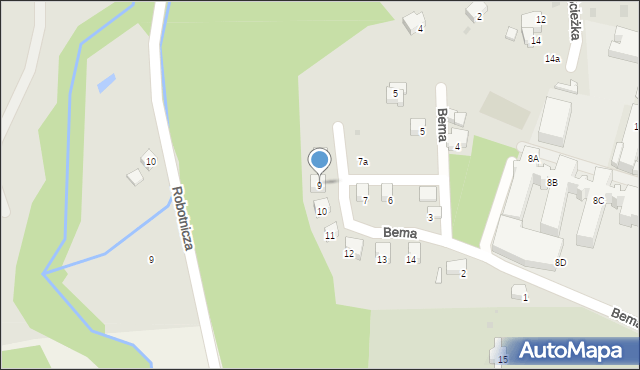 Bolków, Bema Józefa, gen., 9, mapa Bolków