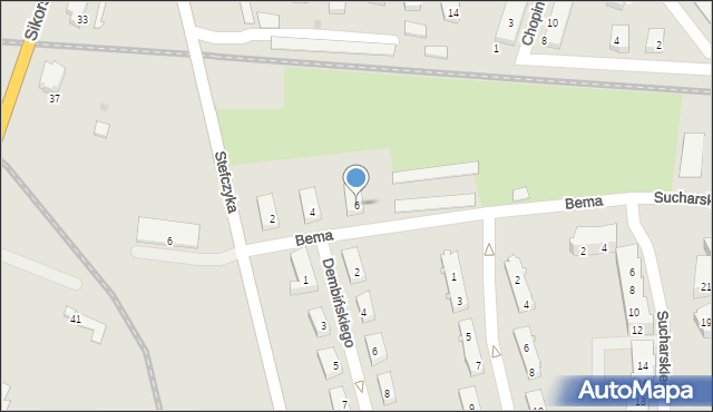 Braniewo, Bema Józefa, gen., 6, mapa Braniewo