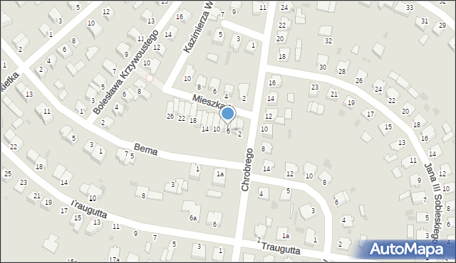 Chełmża, Bema Józefa, gen., 6, mapa Chełmża