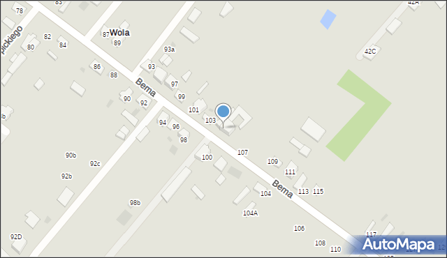 Ciechocinek, Bema Józefa, gen., 105, mapa Ciechocinek