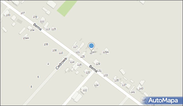 Ciechocinek, Bema Józefa, gen., 127, mapa Ciechocinek