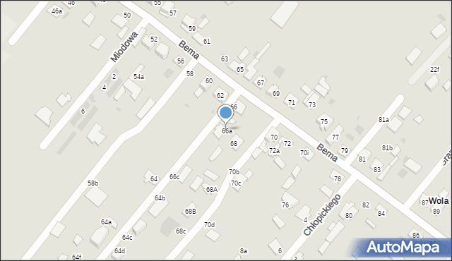 Ciechocinek, Bema Józefa, gen., 66a, mapa Ciechocinek