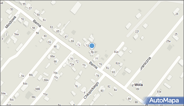 Ciechocinek, Bema Józefa, gen., 75, mapa Ciechocinek