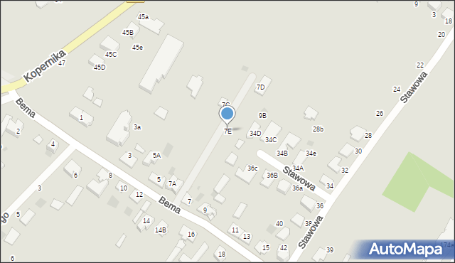 Ciechocinek, Bema Józefa, gen., 7E, mapa Ciechocinek