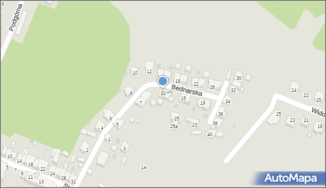 Czarnków, Bednarska, 11, mapa Czarnków