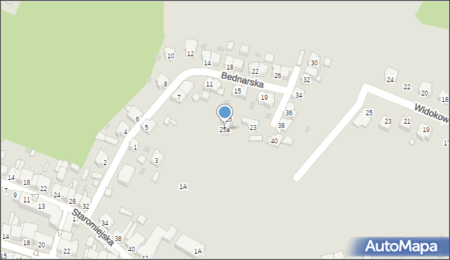 Czarnków, Bednarska, 25a, mapa Czarnków