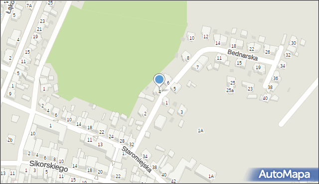 Czarnków, Bednarska, 4, mapa Czarnków