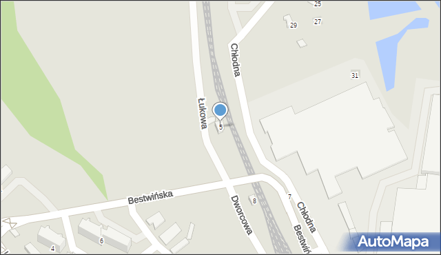 Czechowice-Dziedzice, Bestwińska, 5, mapa Czechowic-Dziedzic