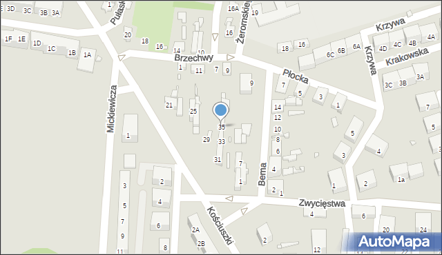 Czeladź, Bema Józefa, gen., 35, mapa Czeladź