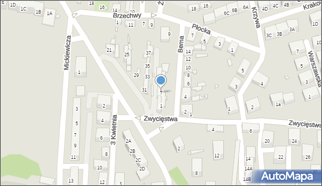 Czeladź, Bema Józefa, gen., 7, mapa Czeladź