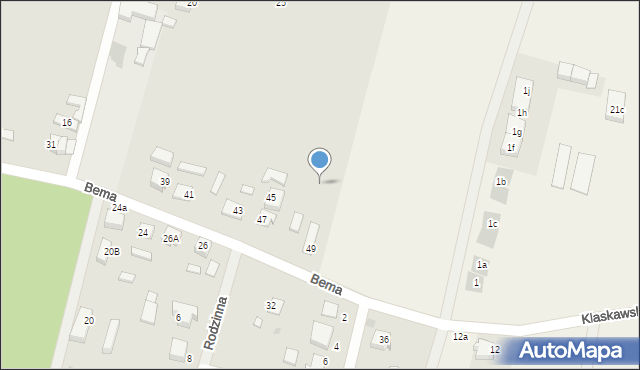 Czersk, Bema Józefa, gen., 47a, mapa Czersk