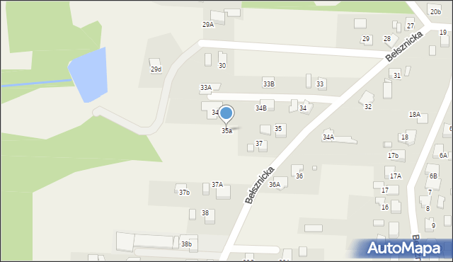 Czyżowice, Bełsznicka, 35a, mapa Czyżowice