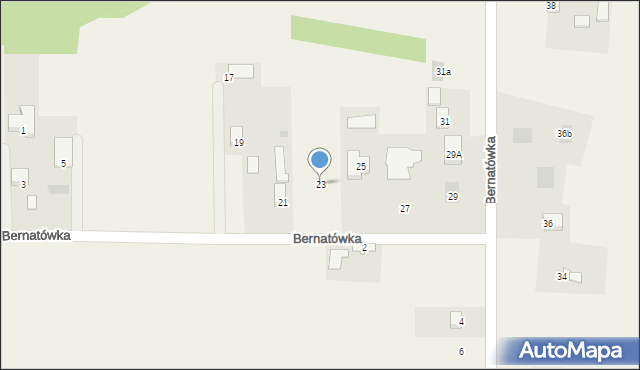 Dys, Bernatówka, 23, mapa Dys