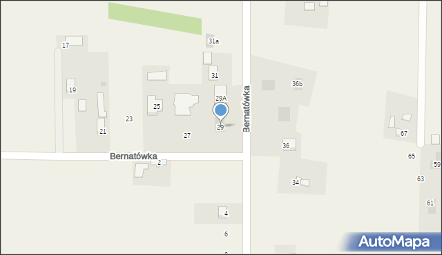 Dys, Bernatówka, 29, mapa Dys
