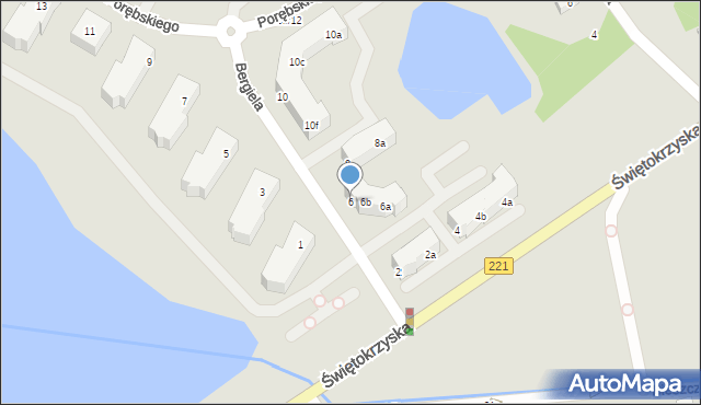 Gdańsk, Bergiela Konstantego, 6, mapa Gdańska