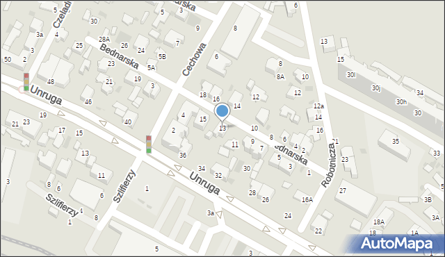 Gdynia, Bednarska, 13, mapa Gdyni