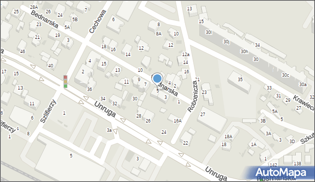 Gdynia, Bednarska, 5, mapa Gdyni