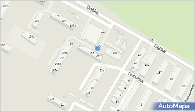 Gdynia, Benisławskiego, 25, mapa Gdyni