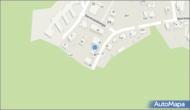 Gdynia, Beniowskiego Maurycego, 46, mapa Gdyni