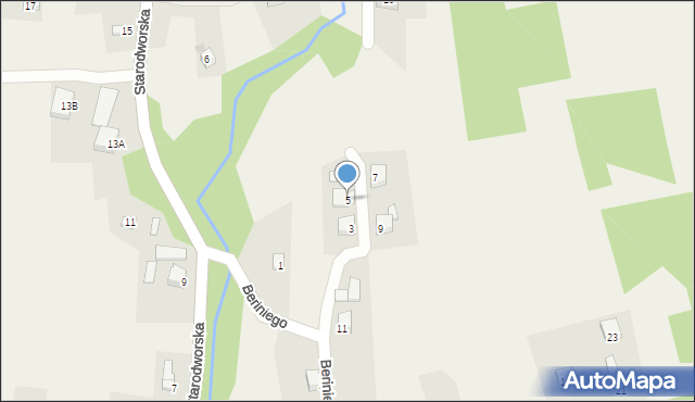 Gilowice, Beriniego Józefa, 5, mapa Gilowice