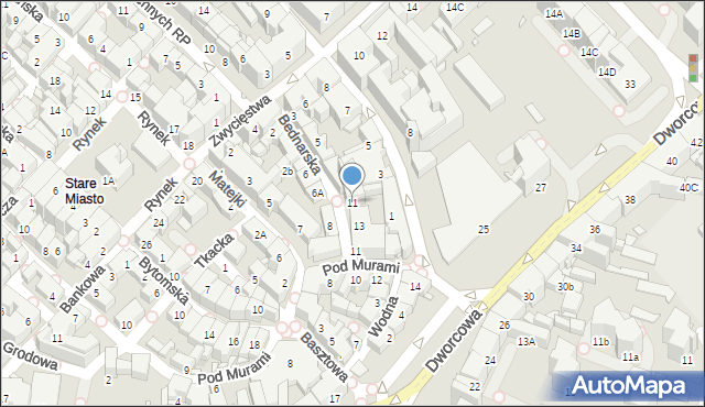 Gliwice, Bednarska, 11, mapa Gliwic