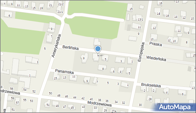 Grabówka, Berlińska, 7, mapa Grabówka
