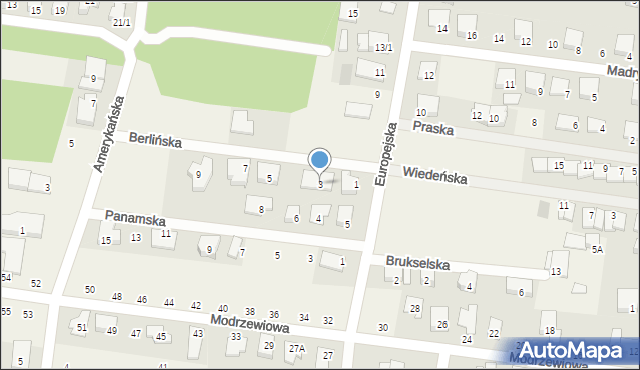 Grabówka, Berlińska, 3, mapa Grabówka