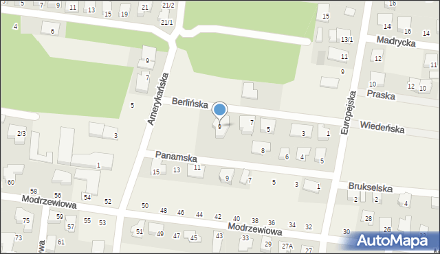 Grabówka, Berlińska, 9, mapa Grabówka