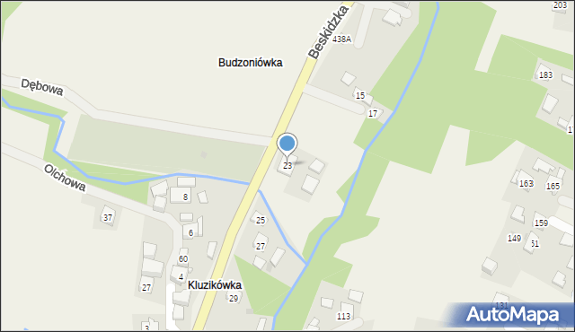 Harbutowice, Beskidzka, 23, mapa Harbutowice